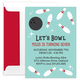Blue Bowling Invitations Image 2 of 3